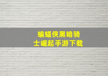 蝙蝠侠黑暗骑士崛起手游下载