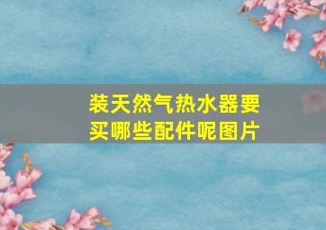 装天然气热水器要买哪些配件呢图片