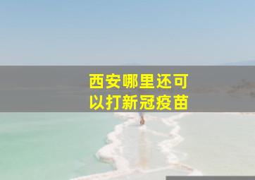 西安哪里还可以打新冠疫苗