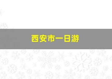 西安市一日游