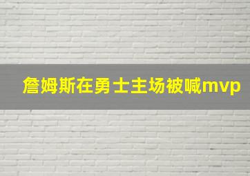 詹姆斯在勇士主场被喊mvp