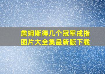 詹姆斯得几个冠军戒指图片大全集最新版下载