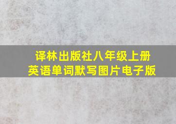 译林出版社八年级上册英语单词默写图片电子版