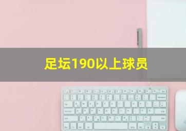 足坛190以上球员