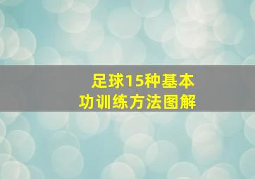 足球15种基本功训练方法图解