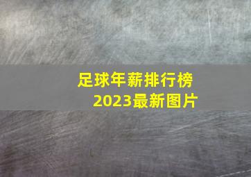 足球年薪排行榜2023最新图片