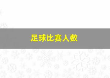 足球比赛人数