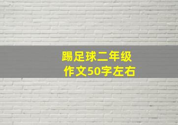 踢足球二年级作文50字左右