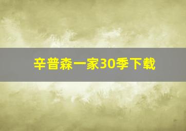 辛普森一家30季下载