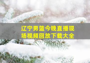 辽宁男篮今晚直播现场视频回放下载大全