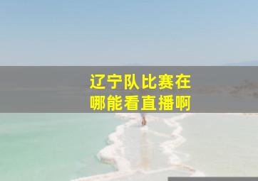 辽宁队比赛在哪能看直播啊