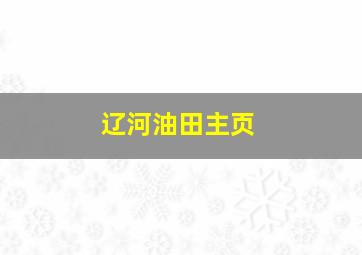 辽河油田主页