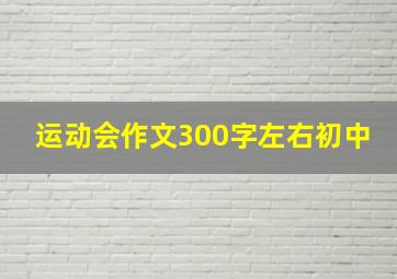 运动会作文300字左右初中