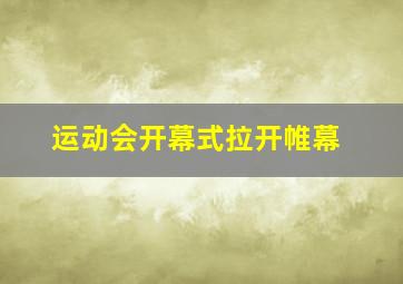 运动会开幕式拉开帷幕