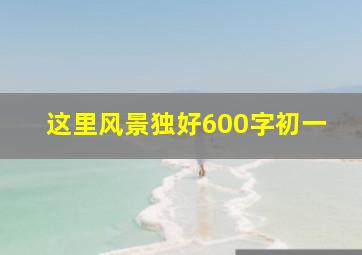 这里风景独好600字初一