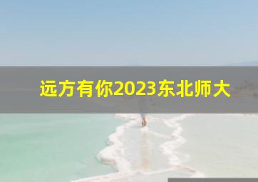 远方有你2023东北师大