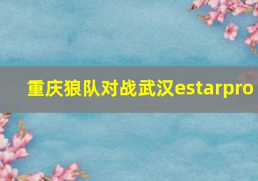 重庆狼队对战武汉estarpro