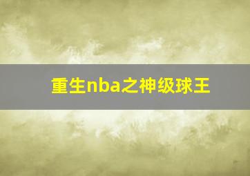 重生nba之神级球王