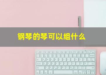 钢琴的琴可以组什么