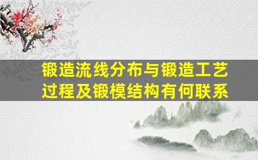 锻造流线分布与锻造工艺过程及锻模结构有何联系