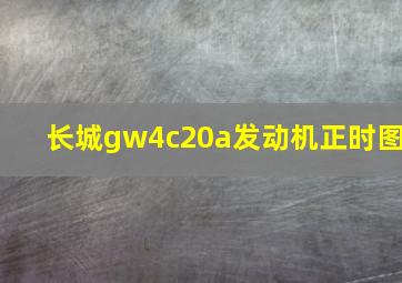 长城gw4c20a发动机正时图