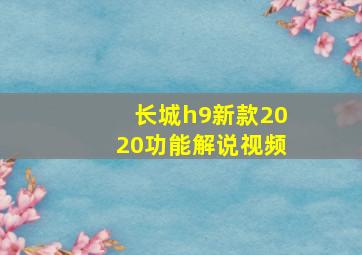 长城h9新款2020功能解说视频