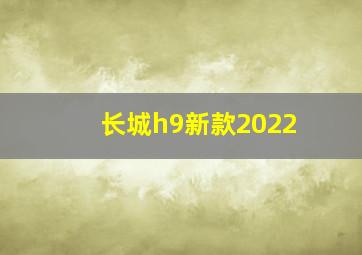 长城h9新款2022