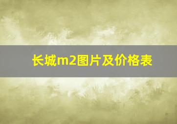 长城m2图片及价格表