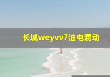 长城weyvv7油电混动