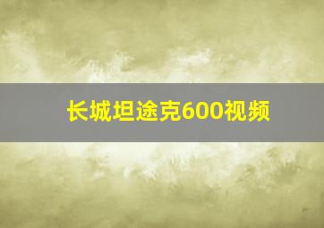 长城坦途克600视频