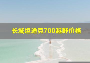 长城坦途克700越野价格