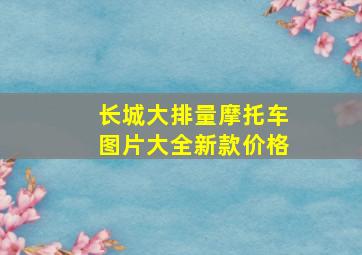 长城大排量摩托车图片大全新款价格