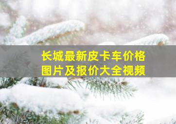 长城最新皮卡车价格图片及报价大全视频