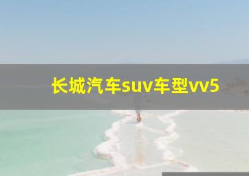 长城汽车suv车型vv5