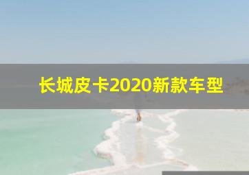 长城皮卡2020新款车型