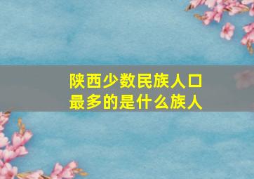 陕西少数民族人口最多的是什么族人