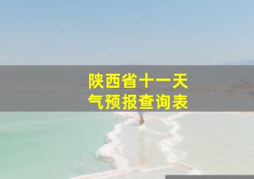 陕西省十一天气预报查询表