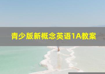 青少版新概念英语1A教案