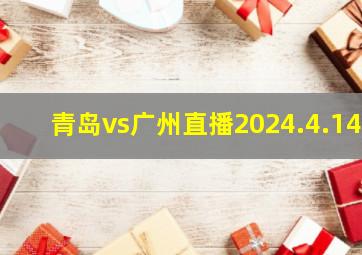 青岛vs广州直播2024.4.14