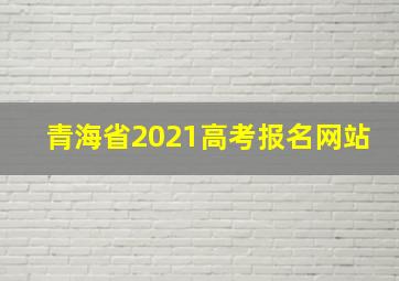 青海省2021高考报名网站