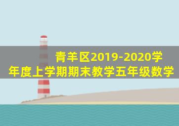 青羊区2019-2020学年度上学期期末教学五年级数学