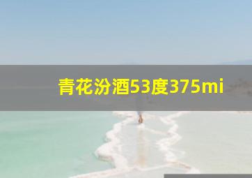 青花汾酒53度375mi