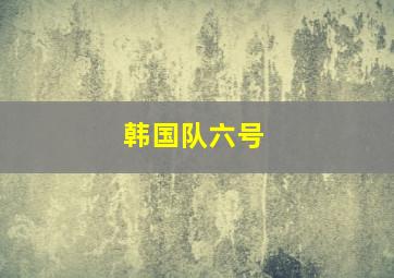 韩国队六号