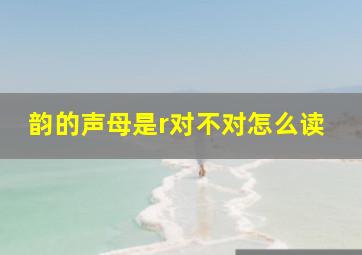 韵的声母是r对不对怎么读