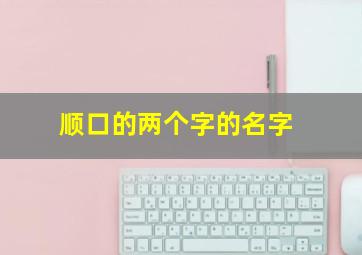 顺口的两个字的名字