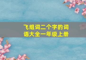 飞组词二个字的词语大全一年级上册