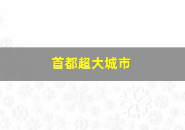 首都超大城市