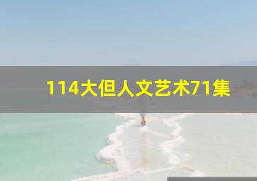 114大但人文艺术71集