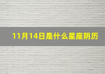 11月14日是什么星座阴历