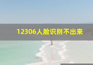 12306人脸识别不出来